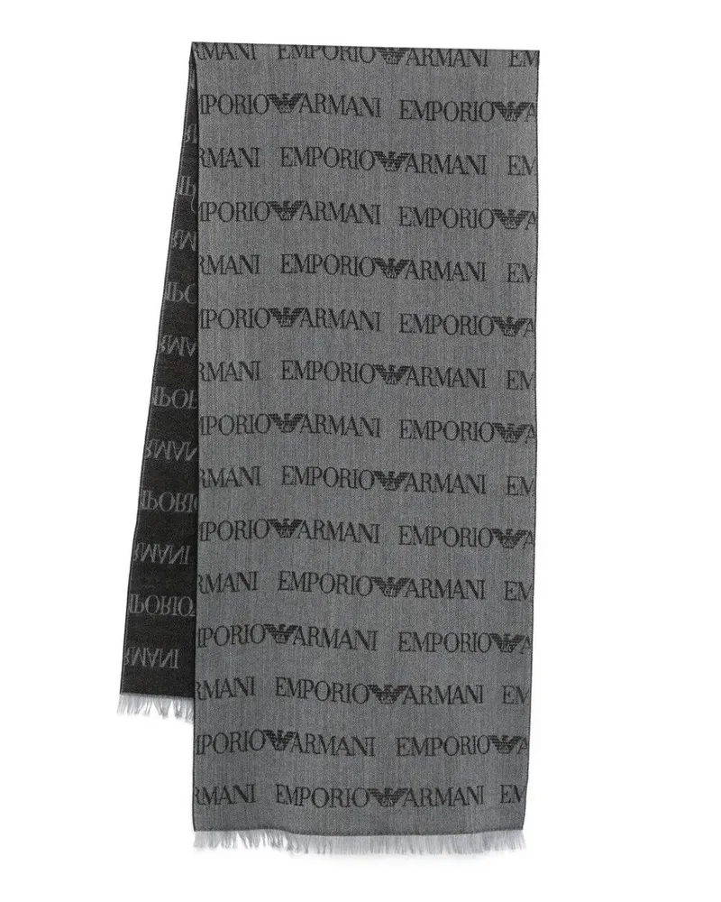 Emporio Armani Scarf Classic Wool "Wool Classic Scarf Brown