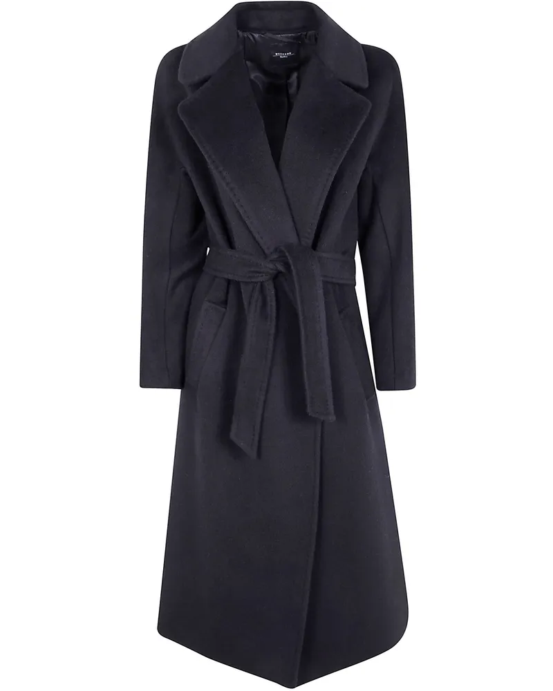 Max Mara Tempera" Double Breasted Coat Black