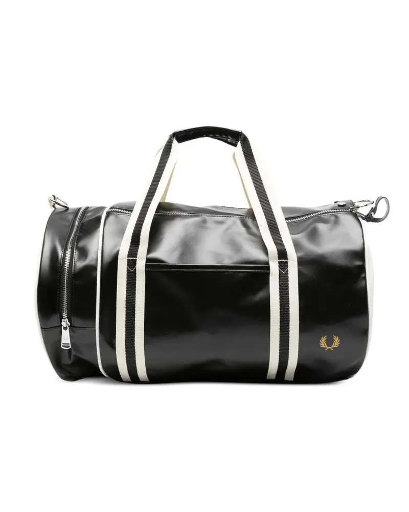 Fred Perry Borsa A Tracolla Classic Barrel Bag Black