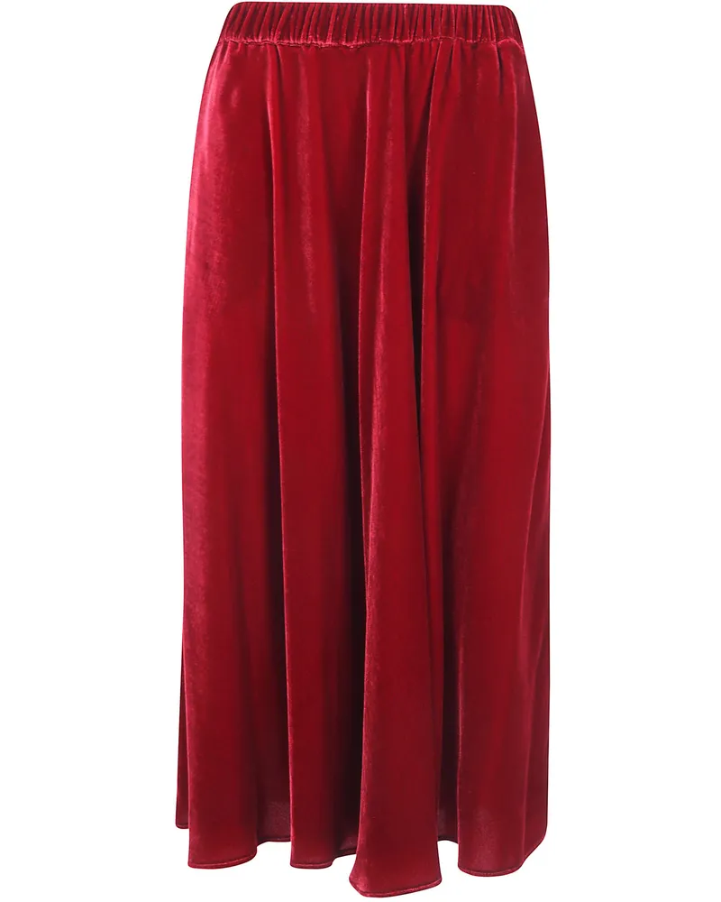 ASPESI Skirt Long Velvet "Classic Red