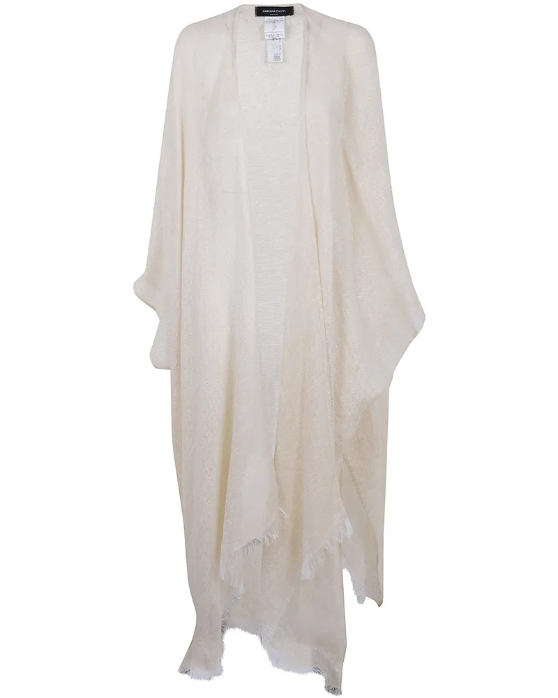 Fabiana Filippi Long Cardigan White