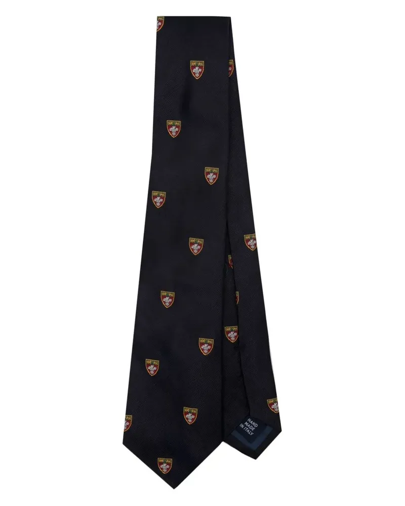 Ralph Lauren Heraldic Club Tie Blue