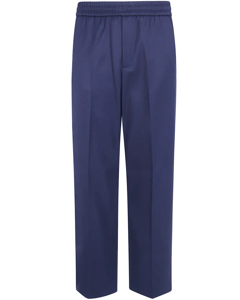 Golden Goose Pants Jogging Wool Blend "Golden M`S Lennon Blue
