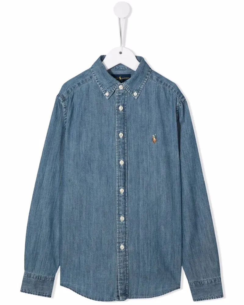 Ralph Lauren Ls Bd Tops Shirt Blue