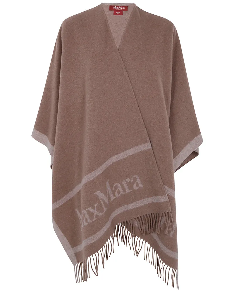 Max Mara Cape Wool 100% "Mst Pirania Brown