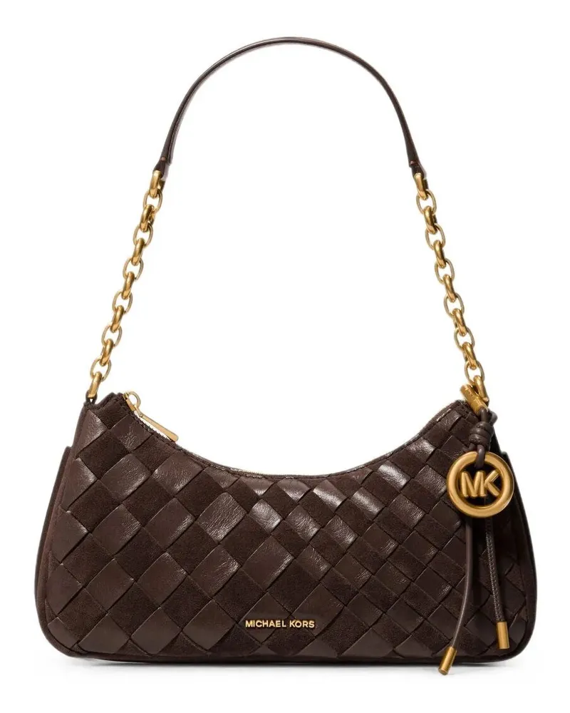 Michael Kors Handbag Chain "Md Chain Pouchette Bag Brown