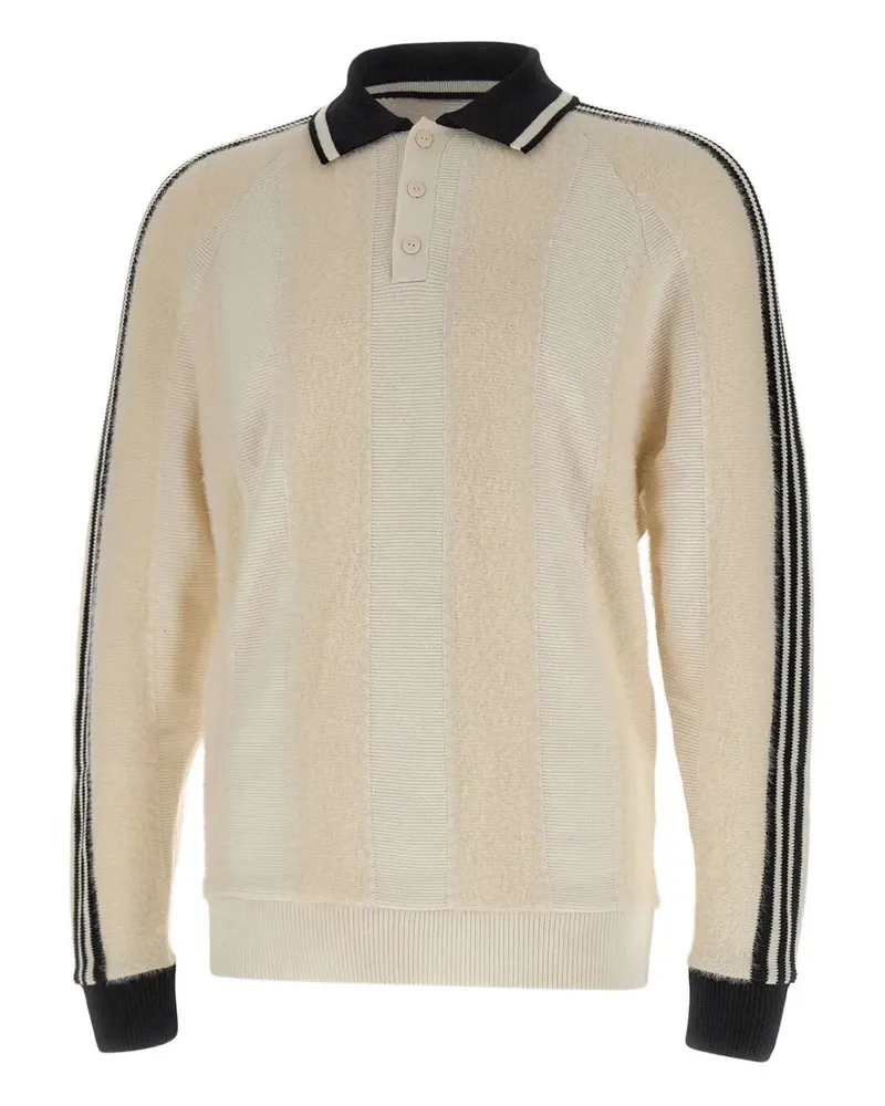 adidas Knitted Jersey" Jacket White