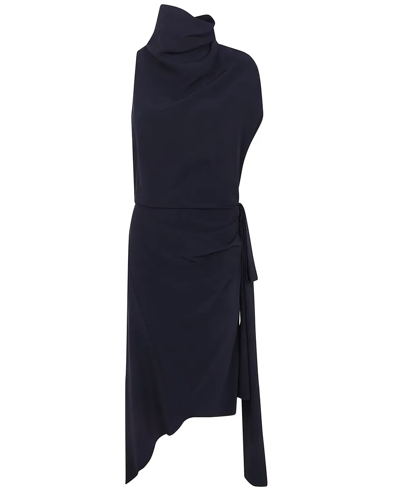 N° 21 Dress Asymmetric Midi "H111.5424 9000 Black