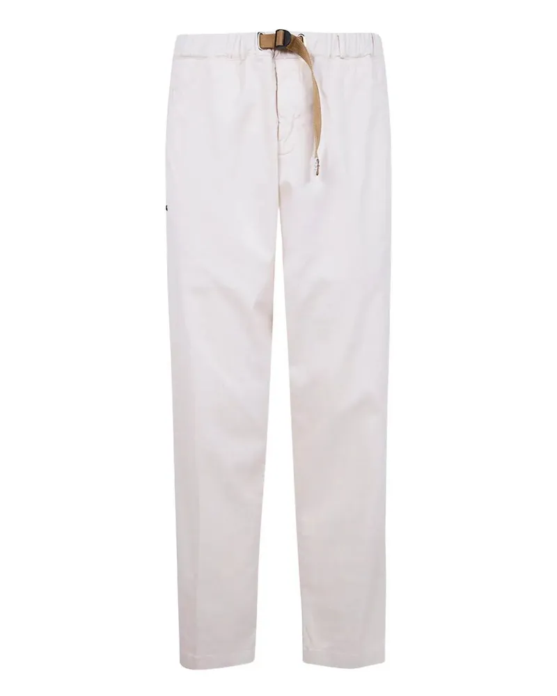 PLAN C Long Classic Trousers White