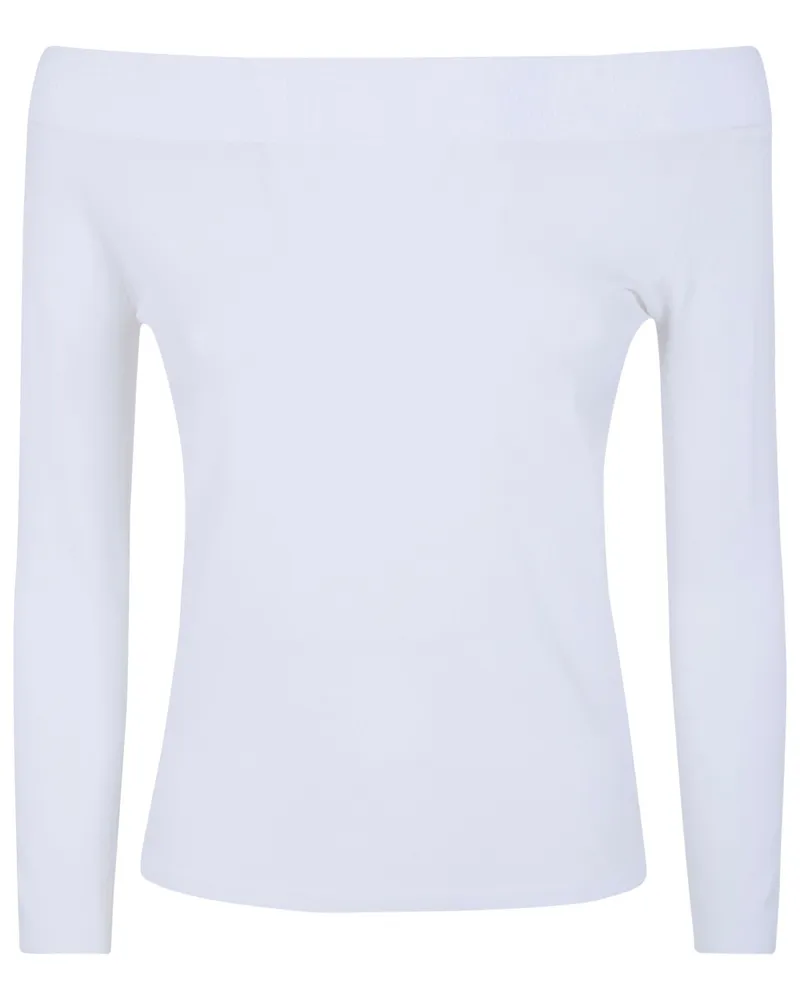 Nuur Off Shoulder Sweater White