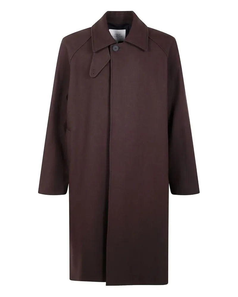 Studio Nicholson Cabo" Raglan Wool Coat Brown