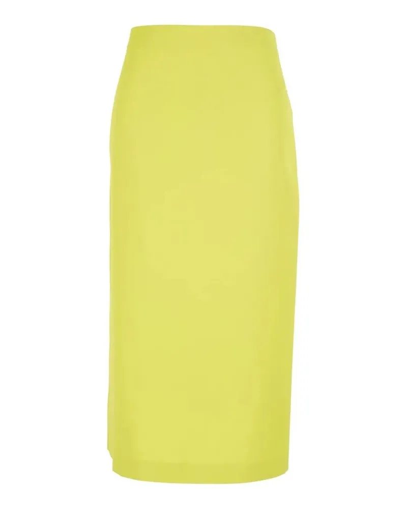 Twin-Set Pencil Midi Skirt Yellow