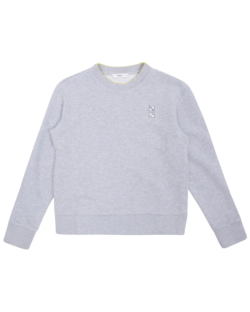 Fendi Sweatshirt Round Neck "Round Neck Sweatshirt Gray