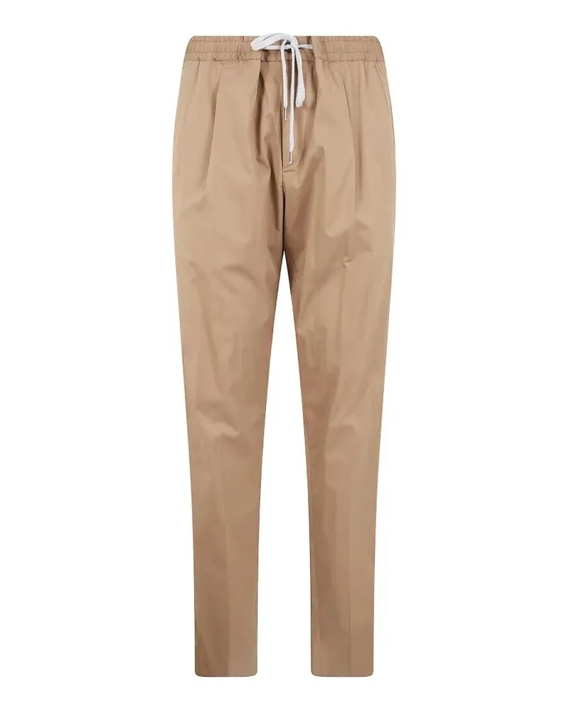 Pantaloni Torino Soft Popeline Regular Trousers Brown