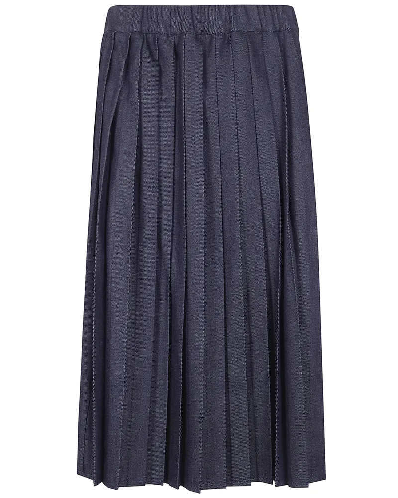 Jil Sander Denim Midi Round Skirt Blue