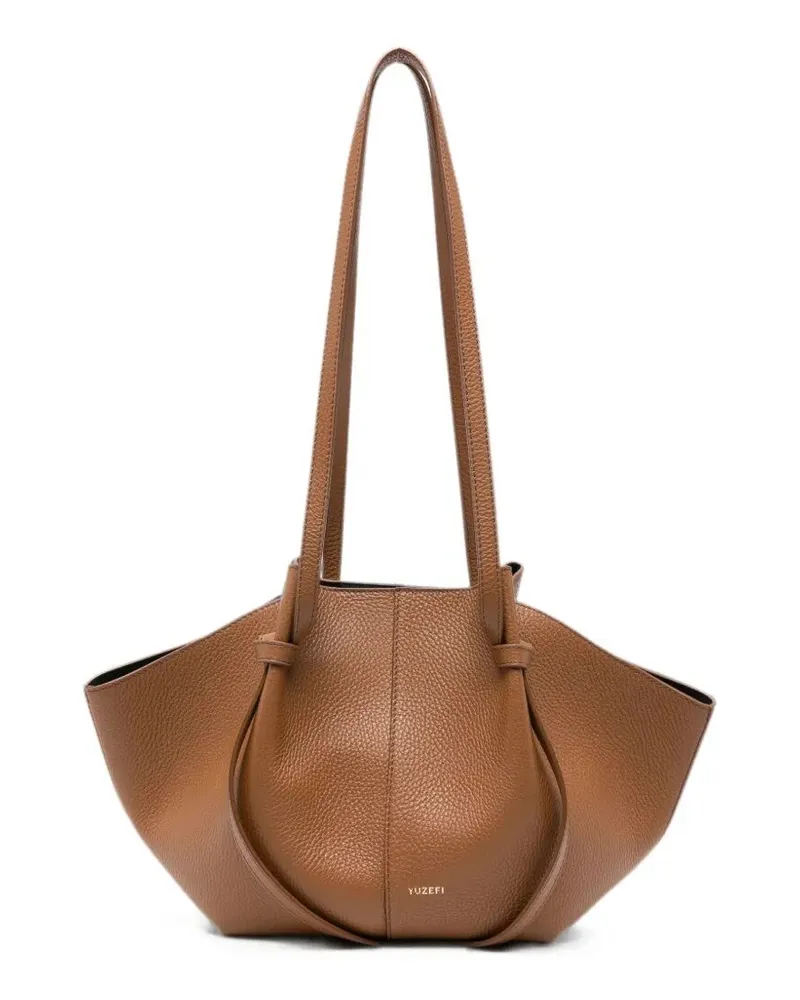 YUZEFI Handbag With Long Handle "Mochi Brown