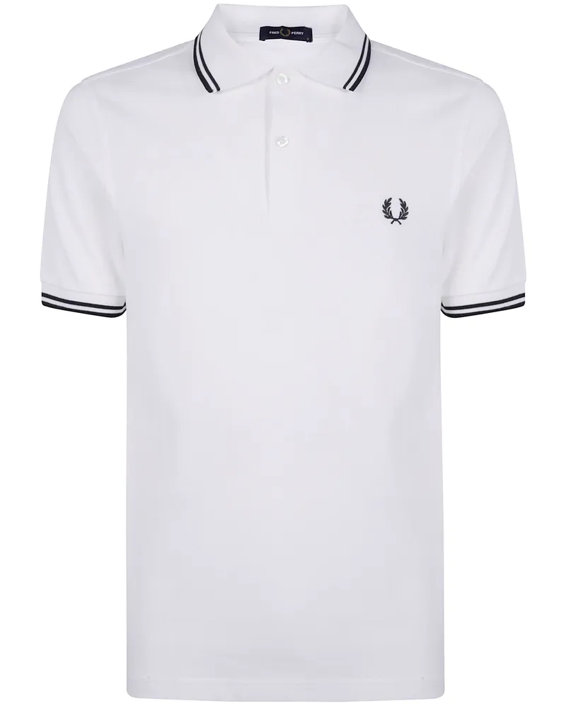 Fred Perry Fred Perry" Twin Tipped Fred Perry Shirt White