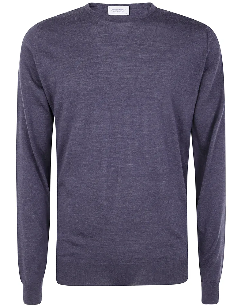 John Smedley Lundy" Round Neck Pullover Gray