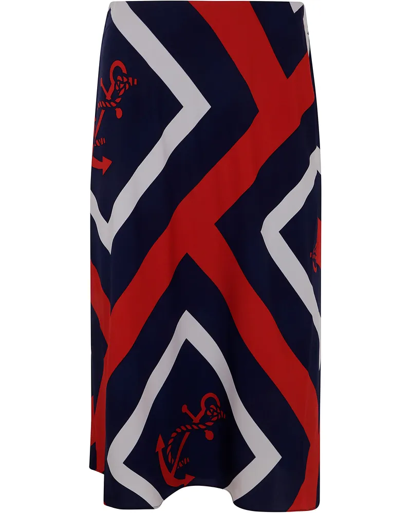 Ralph Lauren Sharae Mid A Line Skirt By Lauren Ralph Lauren Blue