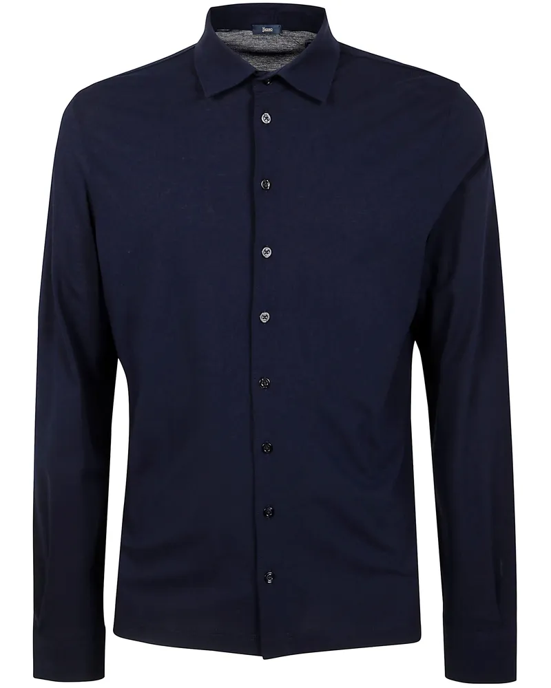 Herno Man Shirt Blue