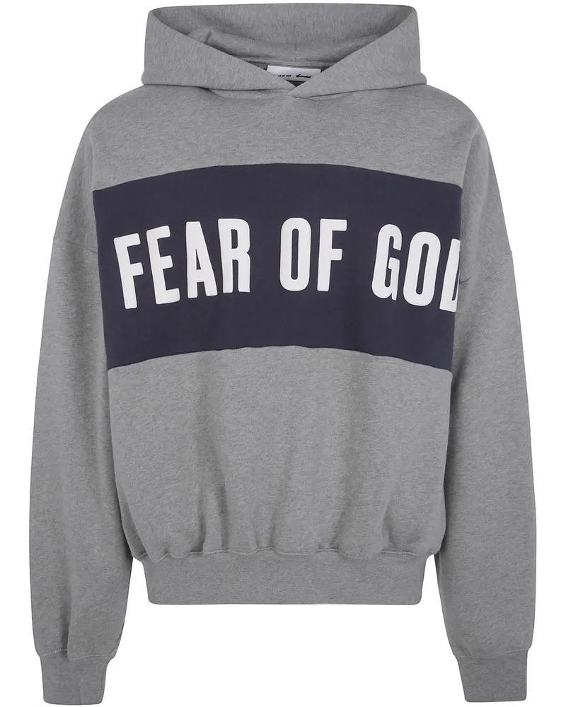 Fear of God Sweatshirt Panelled "Cropped Relaxed Hoodie Beige