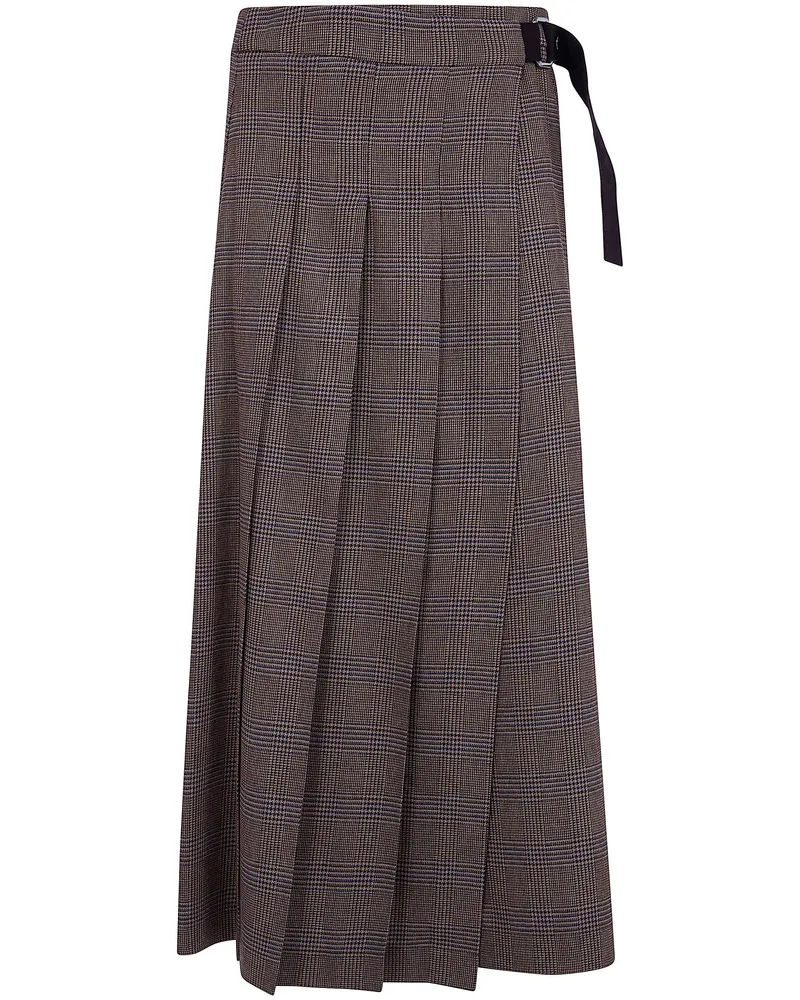 P.A.R.O.S.H. P. A.R. O.S. H. Skirt Wool Blend "Riley 808 Brown