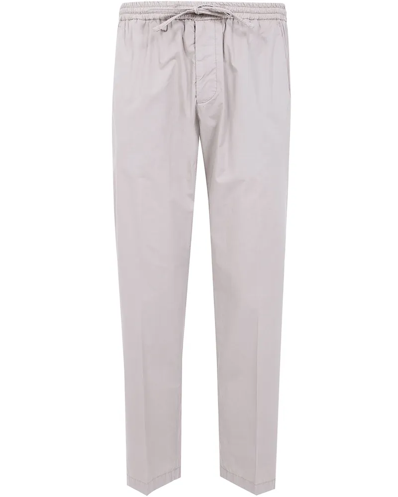 MICHAEL COAL Popeline Coulisse Trousers Gray
