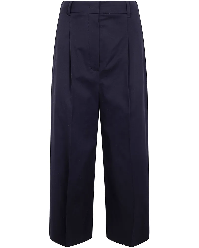 Max Mara Tequila" Cotton Wide Leg Trousers Black