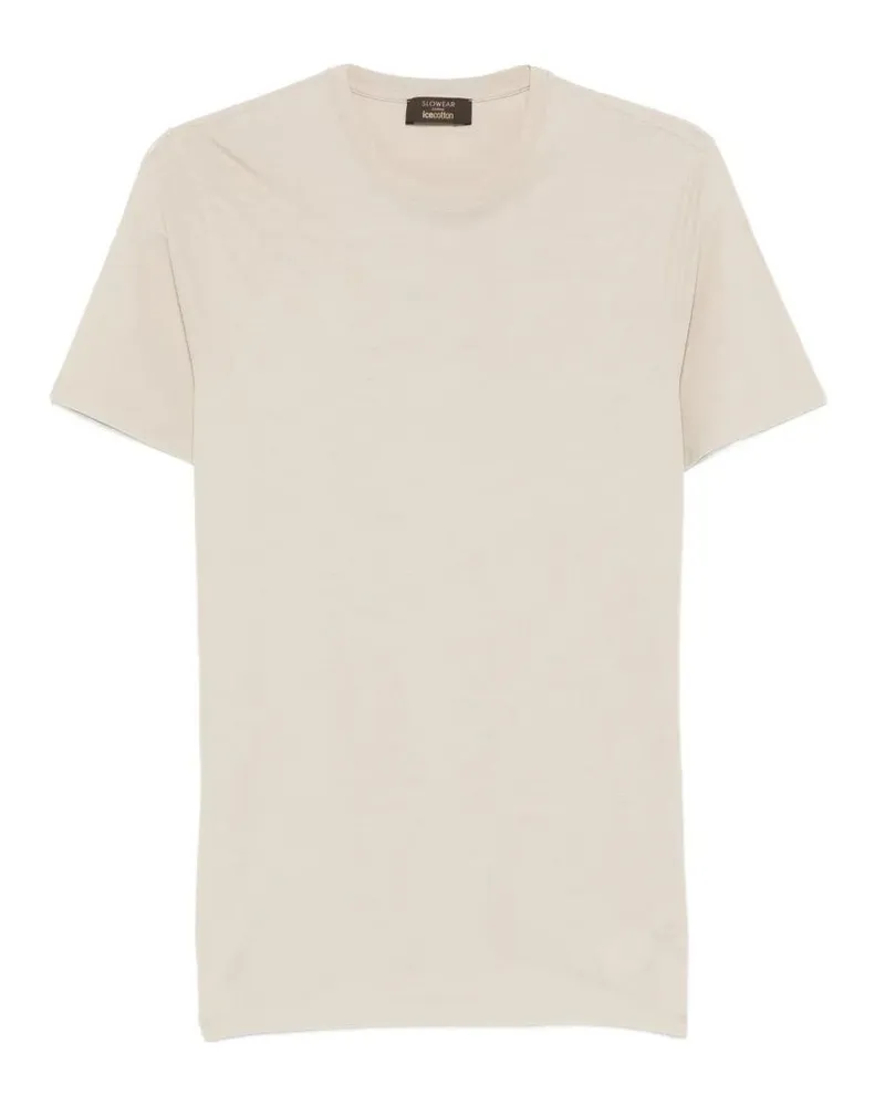 Zanone Short Sleeves T-Shirt Beige