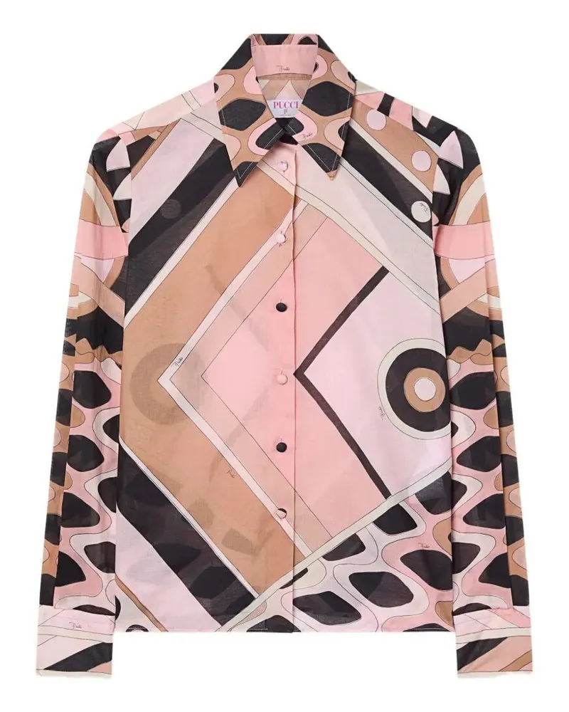 Emilio Pucci Cotton Muslin Shirt Beige