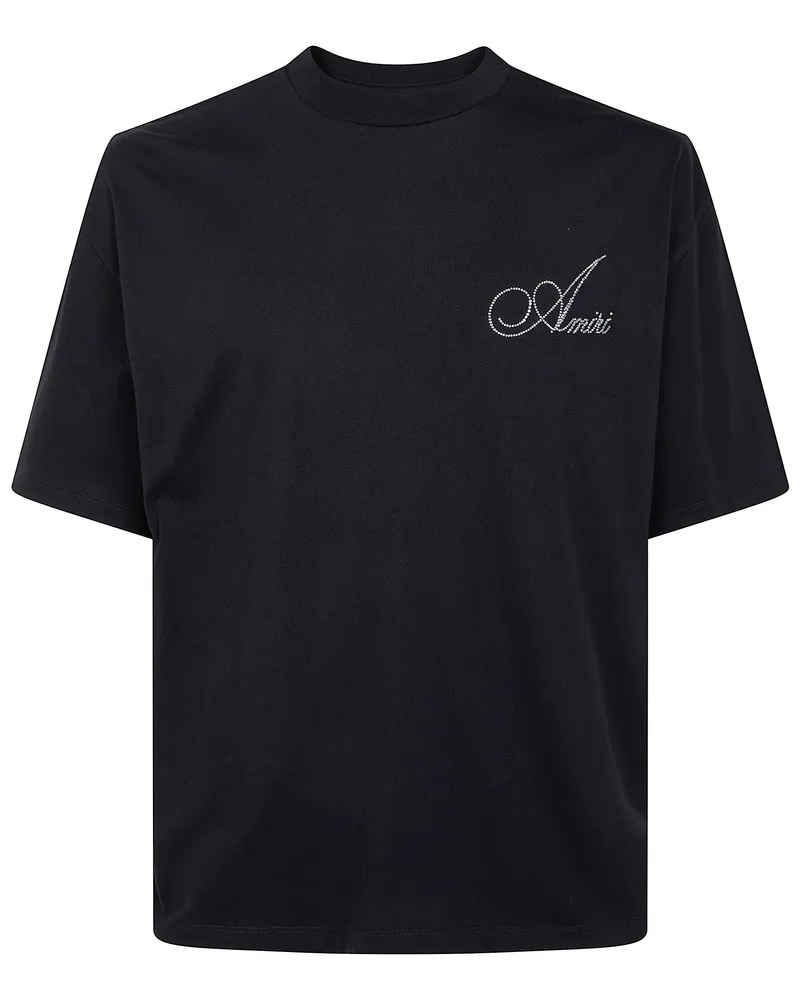 Amiri Cryst Script Logo Lj Skate" Tee Black