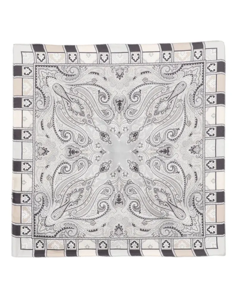 Etro Scarf Silk "Maua0004ak1bsx0830 Gray
