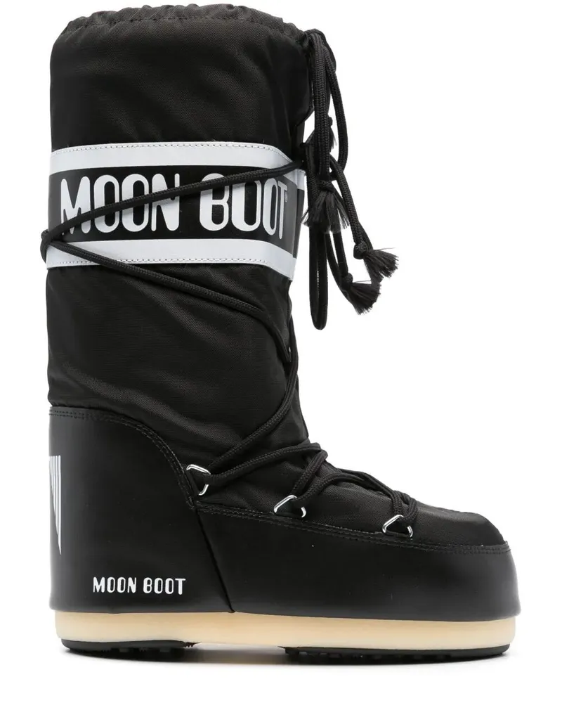 Moon Boot Icon" Nylon Boot Black
