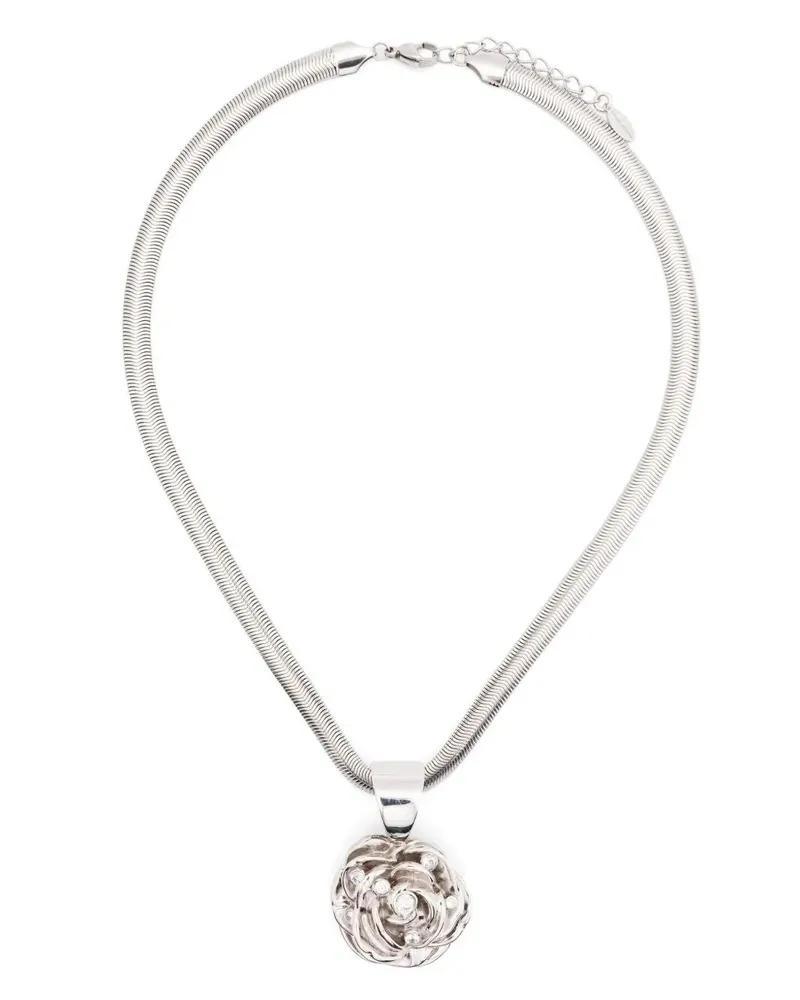 Magda Butrym Silver Necklace Metallic