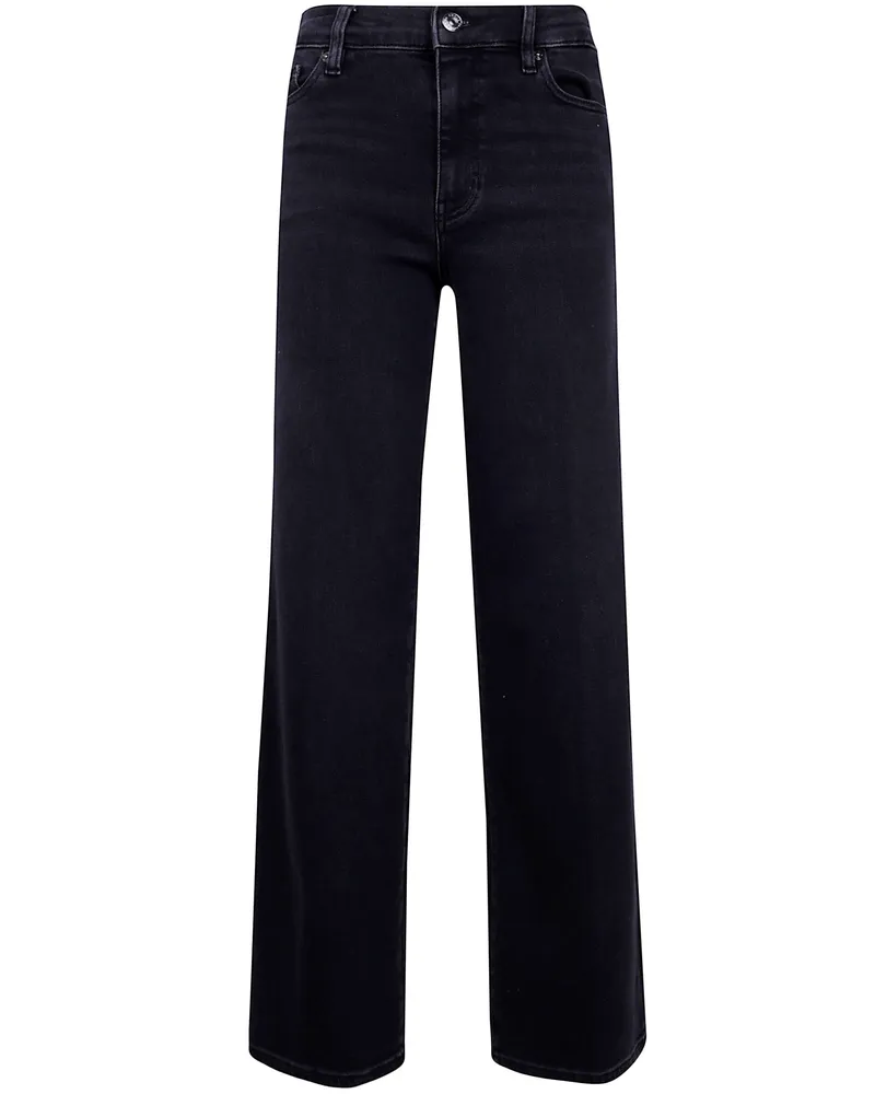 Frame Denim Le Slim Palazzo" High Rise Wide Leg Flare Jeans Black
