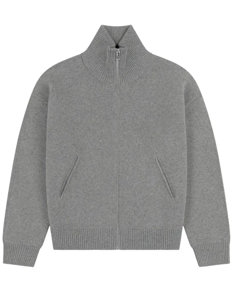 Axel Arigato Core Zip-Up' Sweater Gray