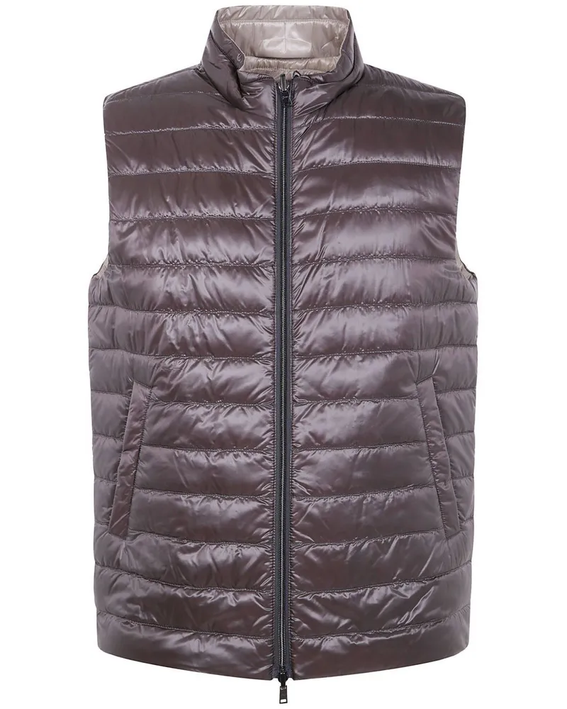 Herno Man Padded Waistcoat By Herno Gray