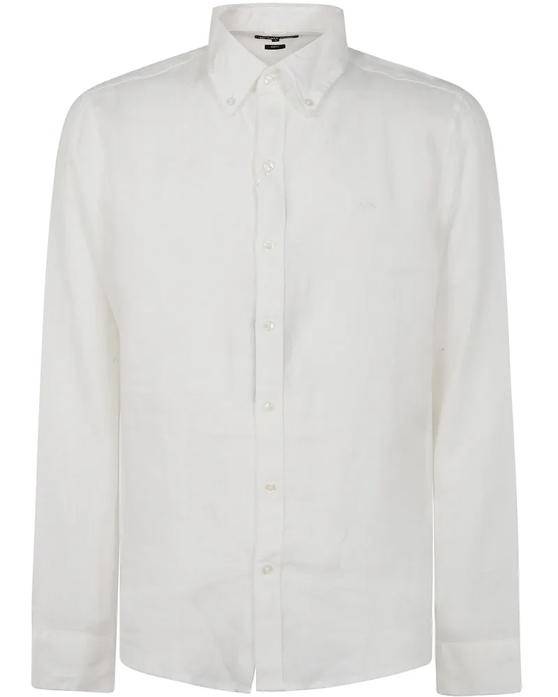 Michael Kors Long Sleeves Linen Shirt White