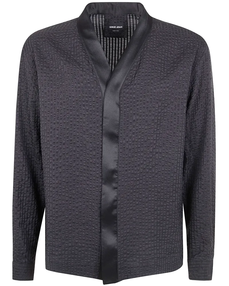 Giorgio Armani Classic Shirt Jacket Black