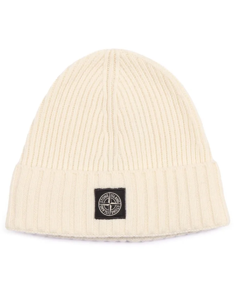 Stone Island Hat Classic Beanie White