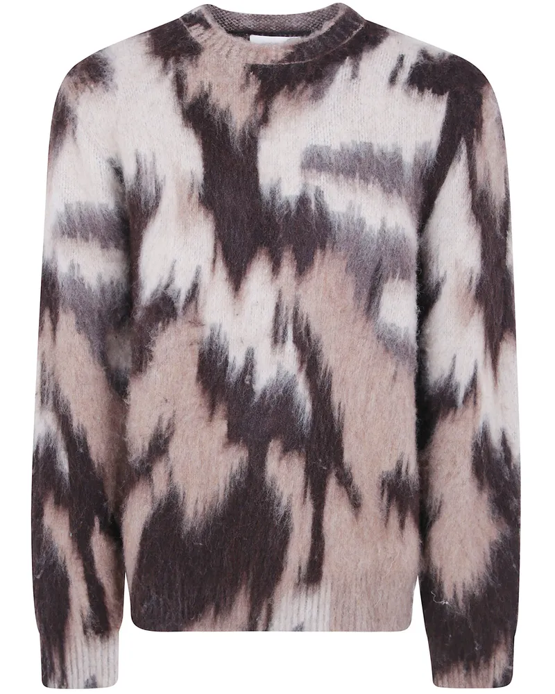 LES DEUX Crewneck Sweater Forrest Brown