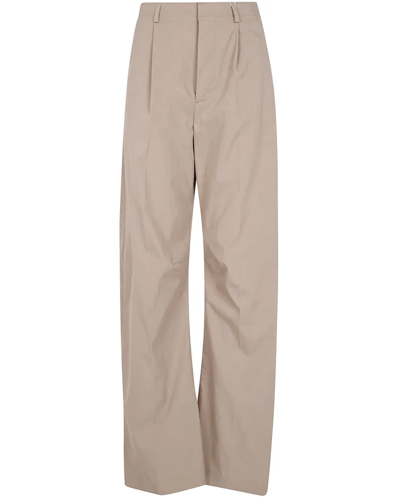 Maison Margiela Wide Leg Trousers Beige