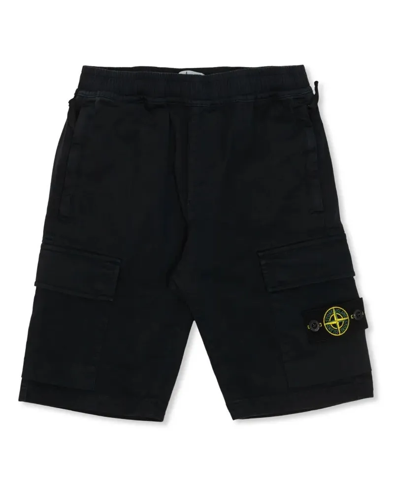Stone Island Regular Bermuda Trousers By Stone Island Junior Blue