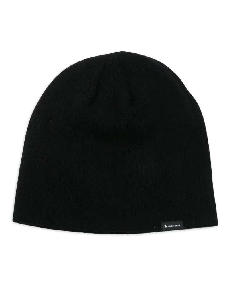 Snow Peak Washable' Wool Knit Cap Black
