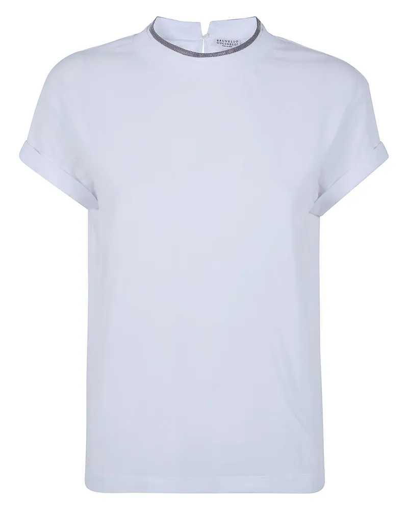 Brunello Cucinelli Round Neck T-Shirt White