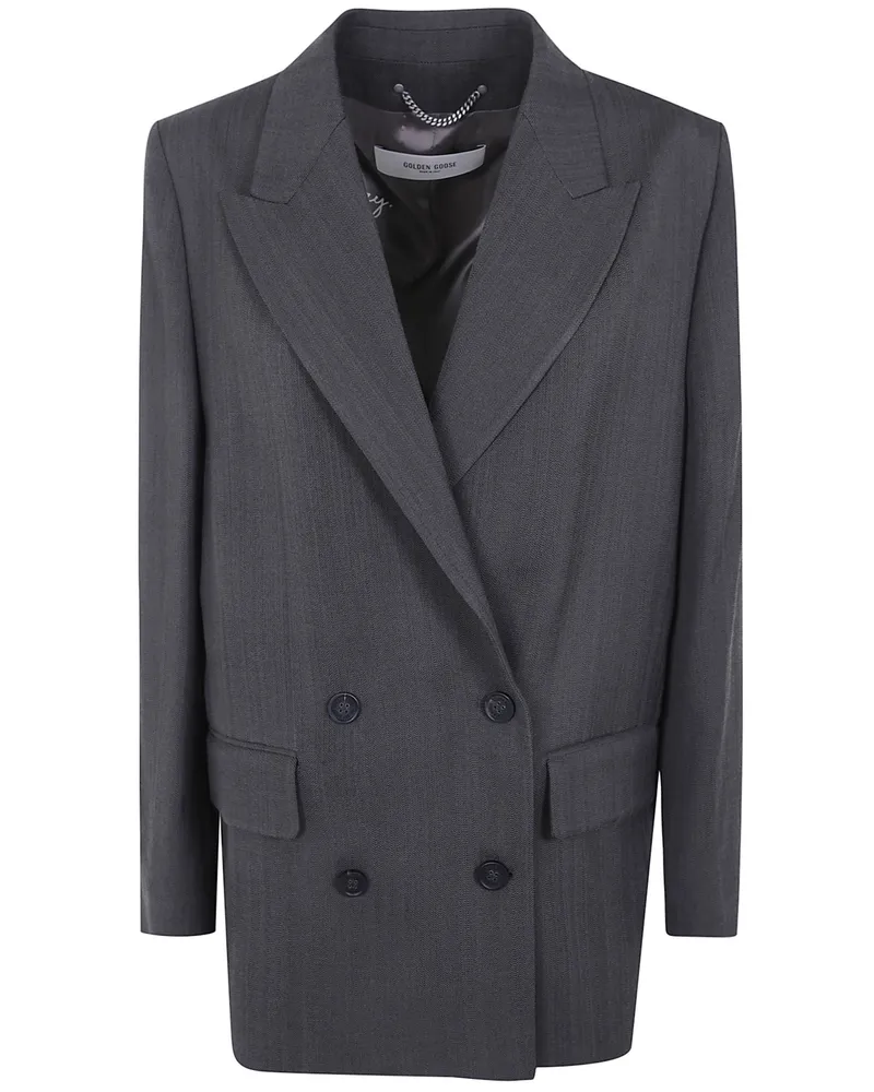 Golden Goose Double-Breasted Blazer "Journey Green