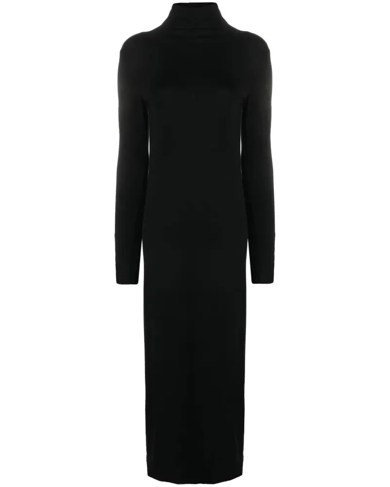 THOM KROM High Neck Midi Dress Black