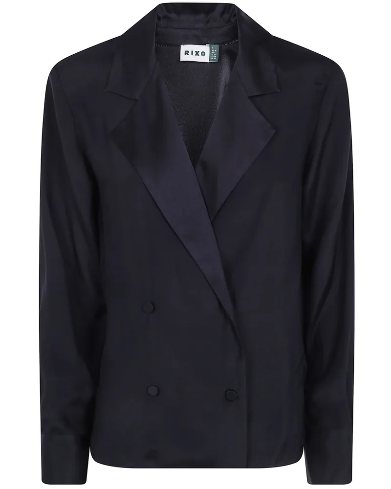 RIXO Silk Top "Lorraine Black