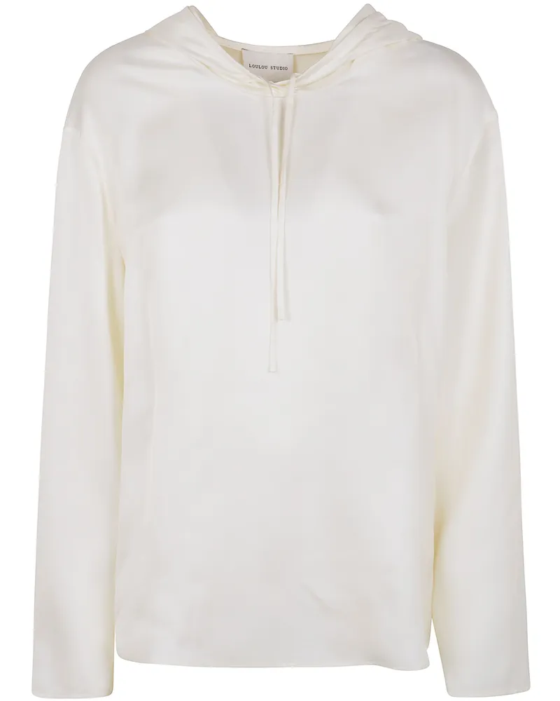 Loulou Studio Nuka Hooded Blouse Yellow