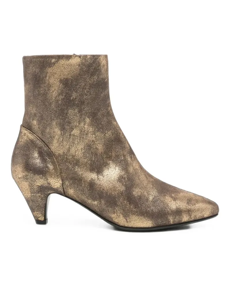 Roberto del Carlo Ankle Boots Metallic "Barocco Metallic